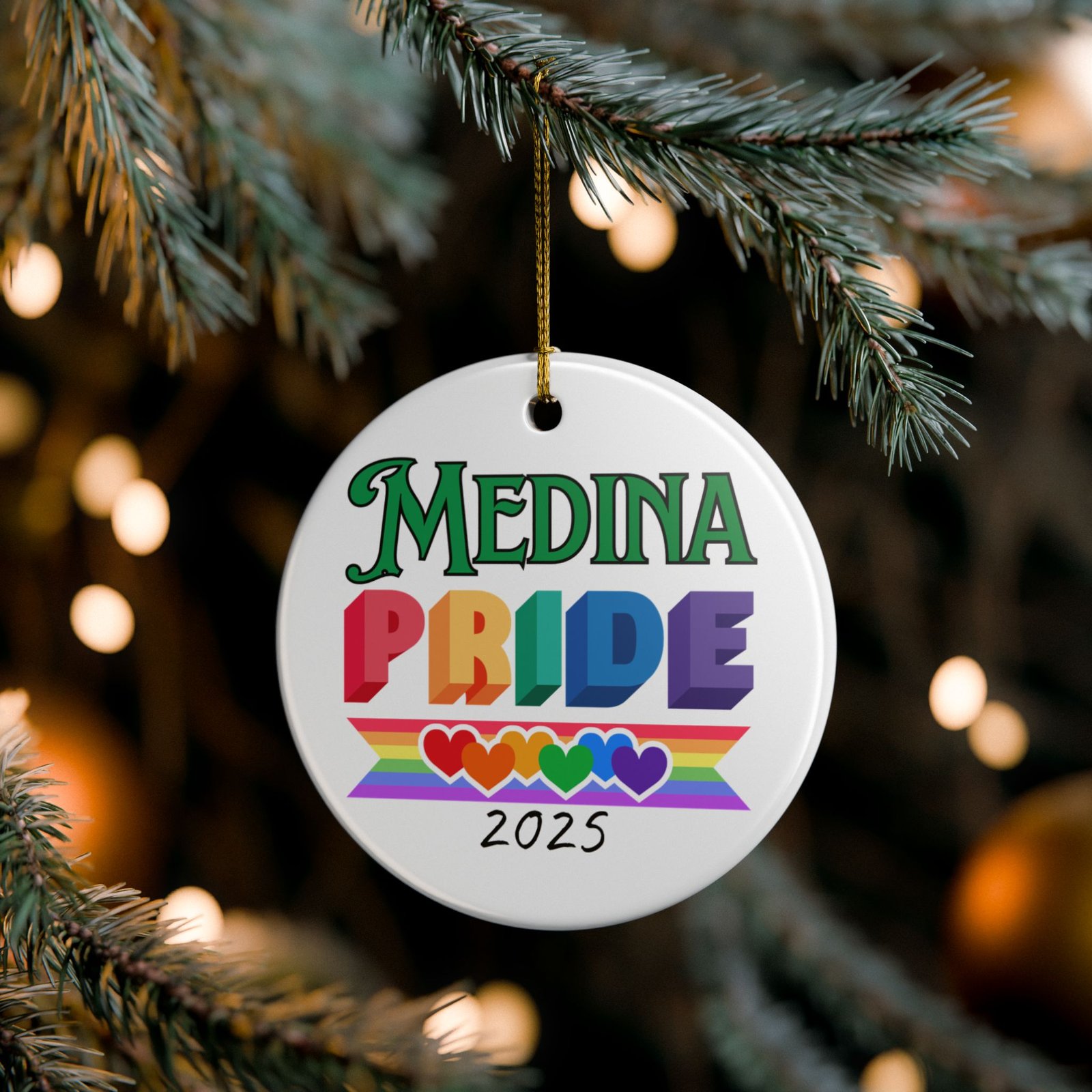 Medina Pride 2025 Holiday Ornament