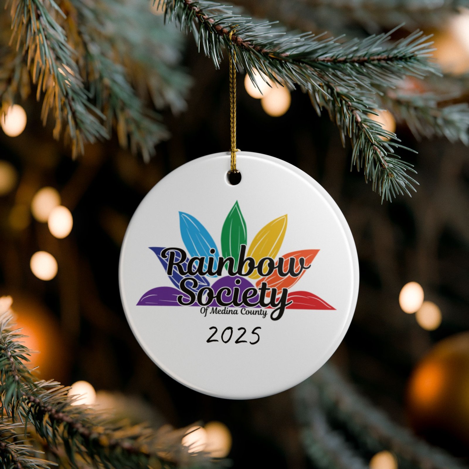 Rainbow Society 2025 Holiday Ornament