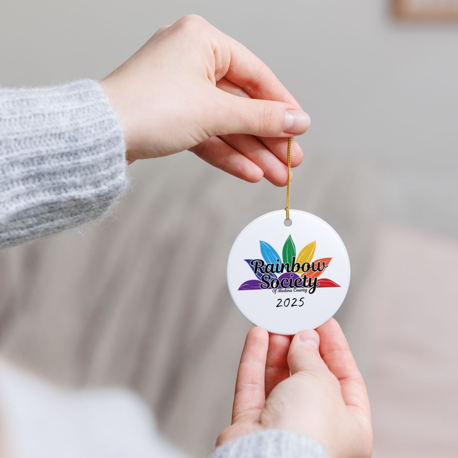 Rainbow Society 2025 Holiday Ornament - Image 2