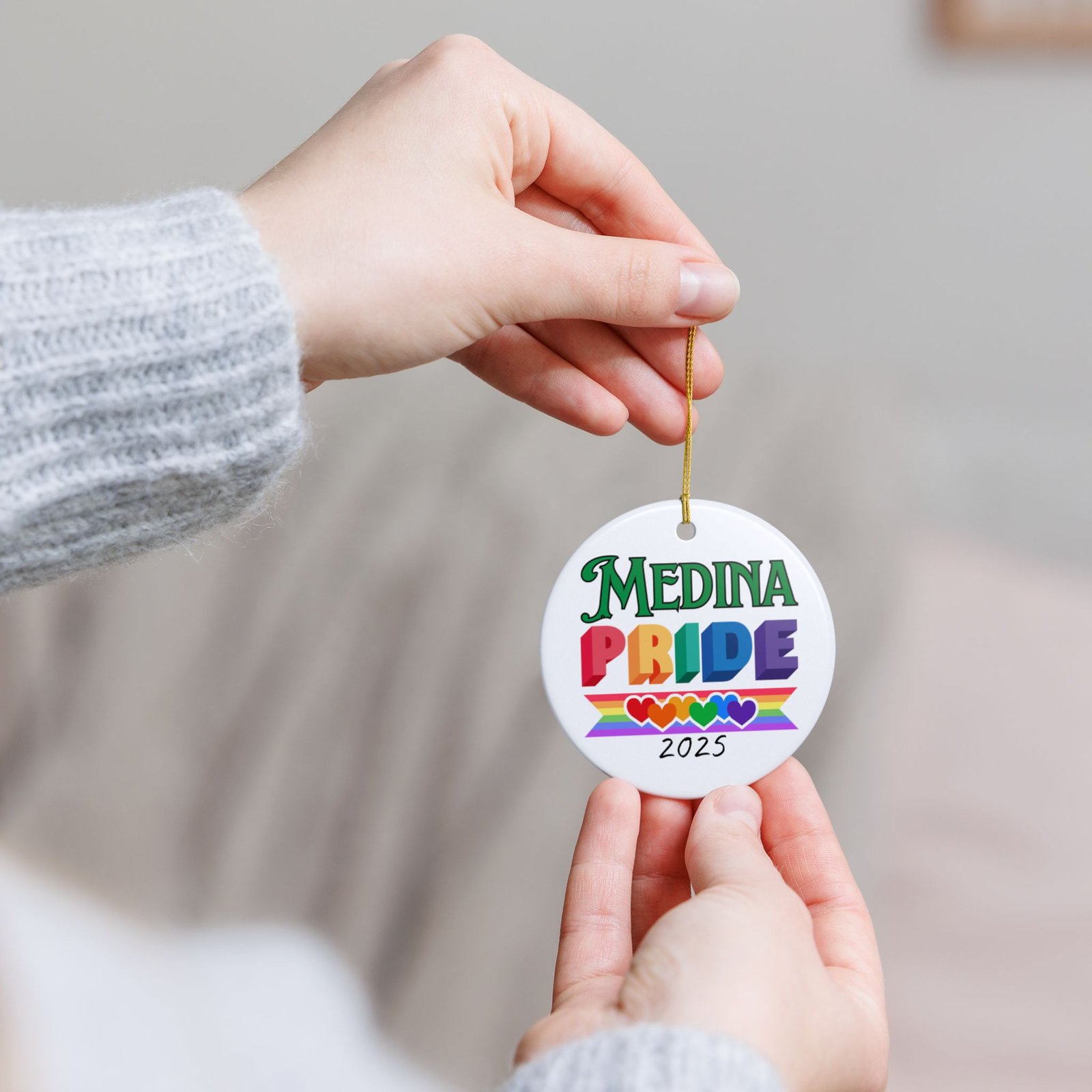 Medina Pride 2025 Holiday Ornament - Image 2