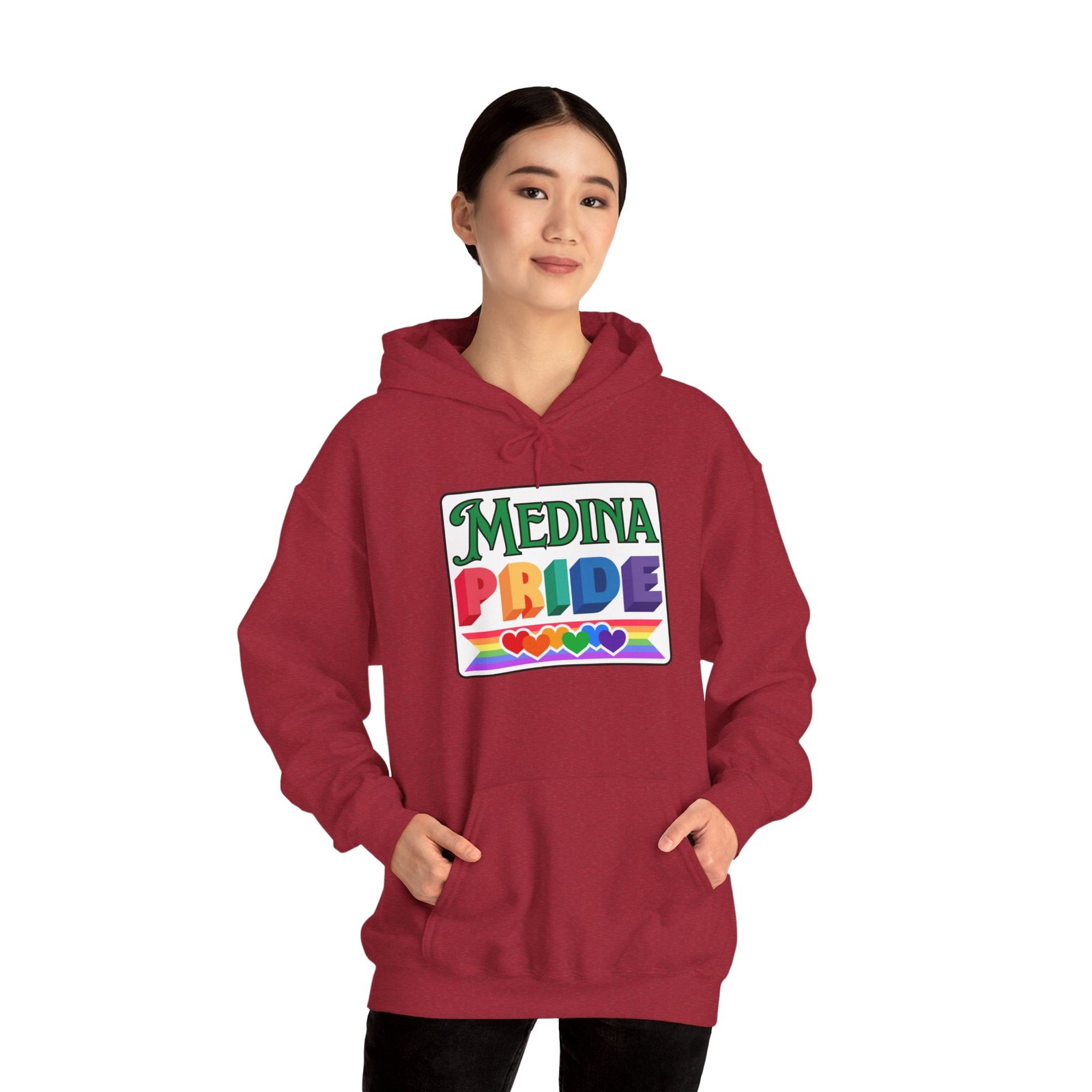 Medina Pride “Bee Proud” Hoodie – Bee Front, Pride Back (2025 Edition) - Image 23