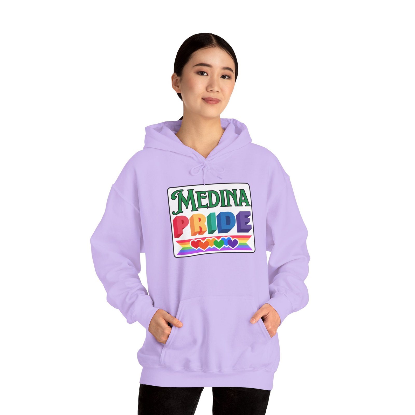 Medina Pride “Bee Proud” Hoodie – Bee Front, Pride Back (2025 Edition) - Image 19