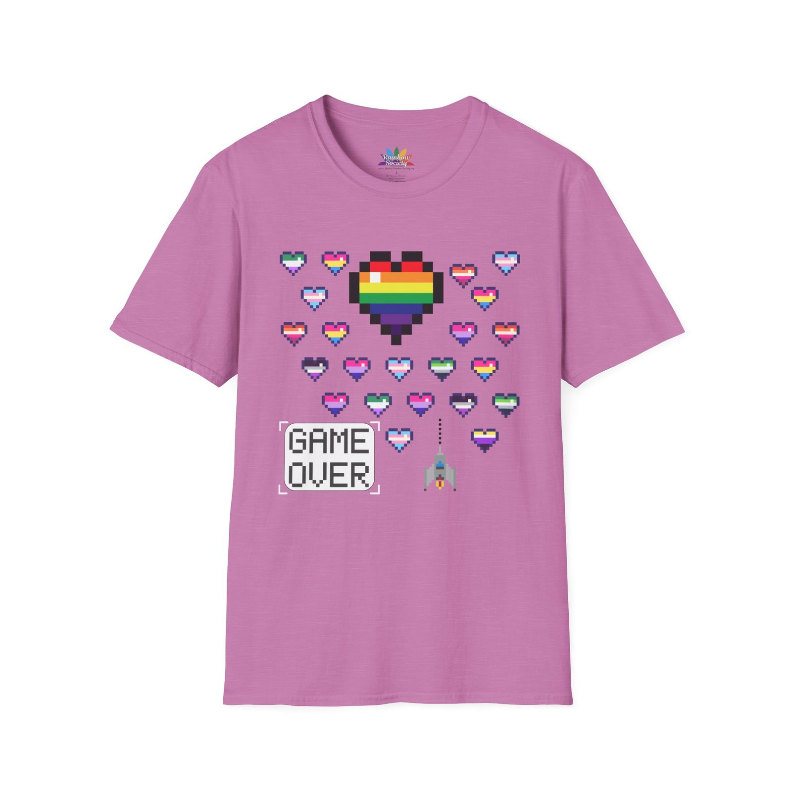 GAME OVER – WE WIN! PRIDE PIXEL TEE - Unisex - Image 8