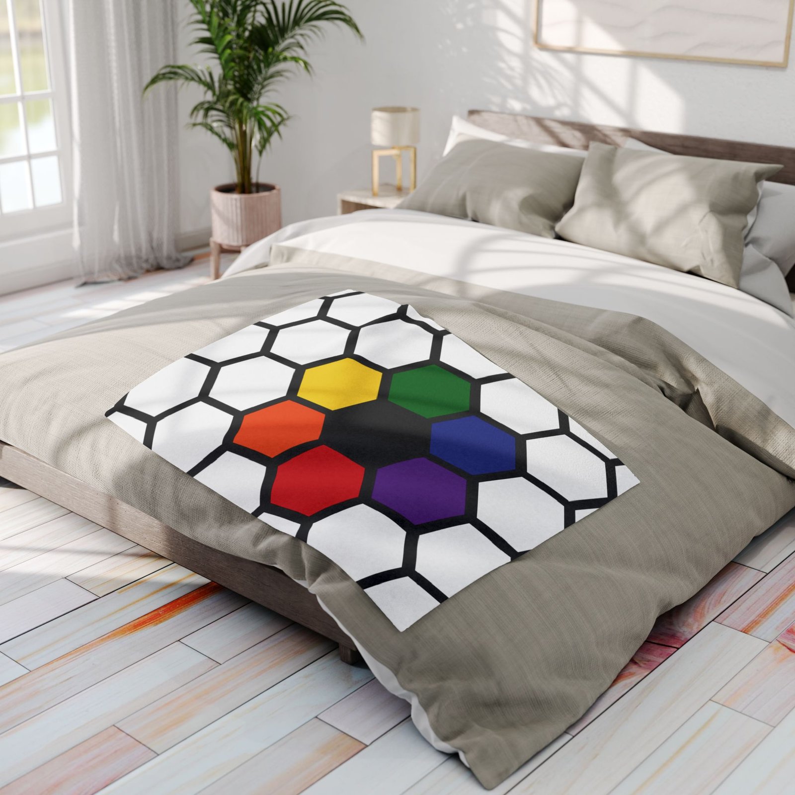 Bee Yourself – Medina Pride Honeycomb Blanket