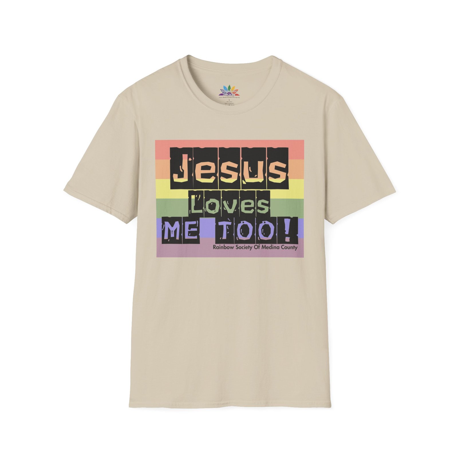 Jesus Loves Me Too! Pride Tee - Unisex - Image 4