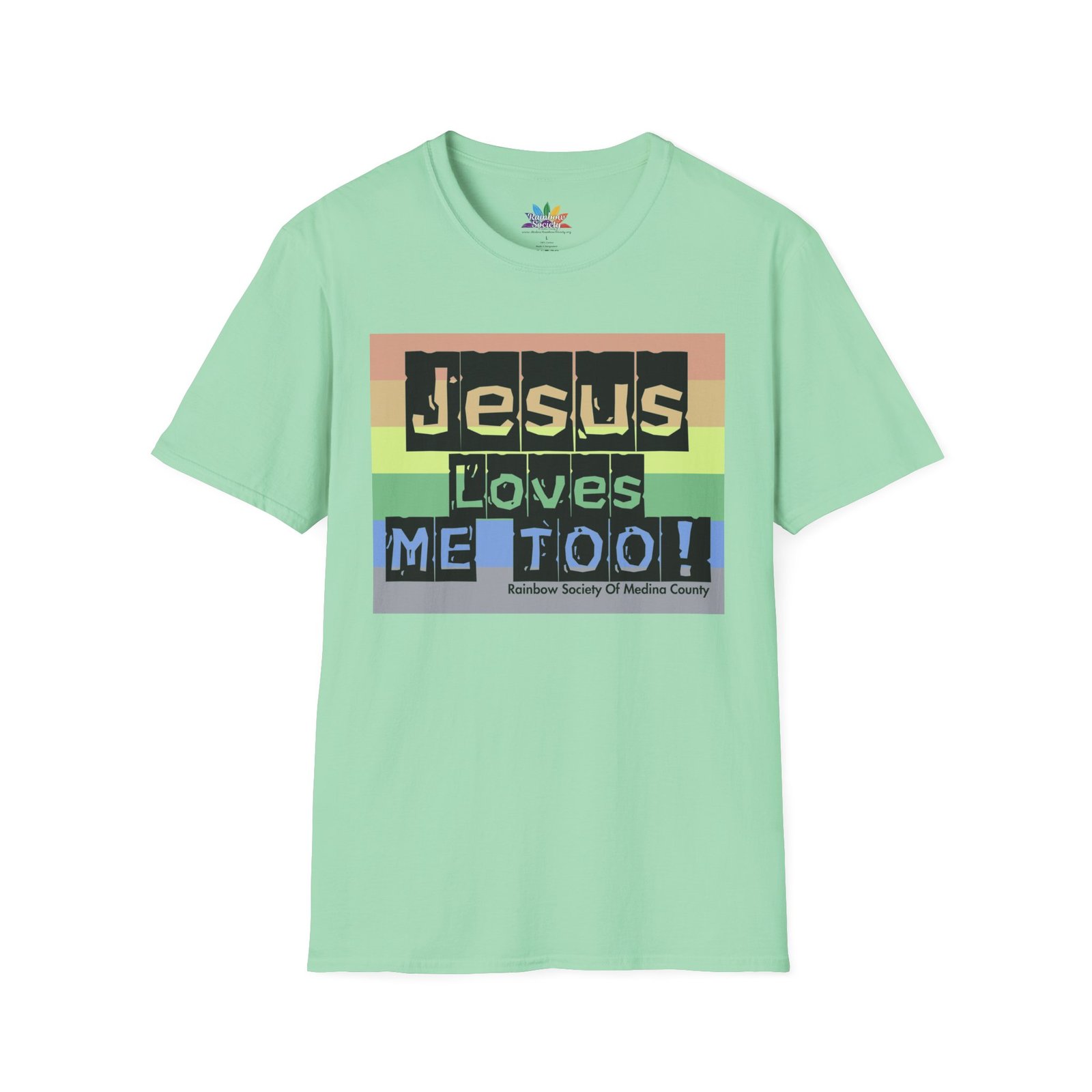Jesus Loves Me Too! Pride Tee - Unisex - Image 6