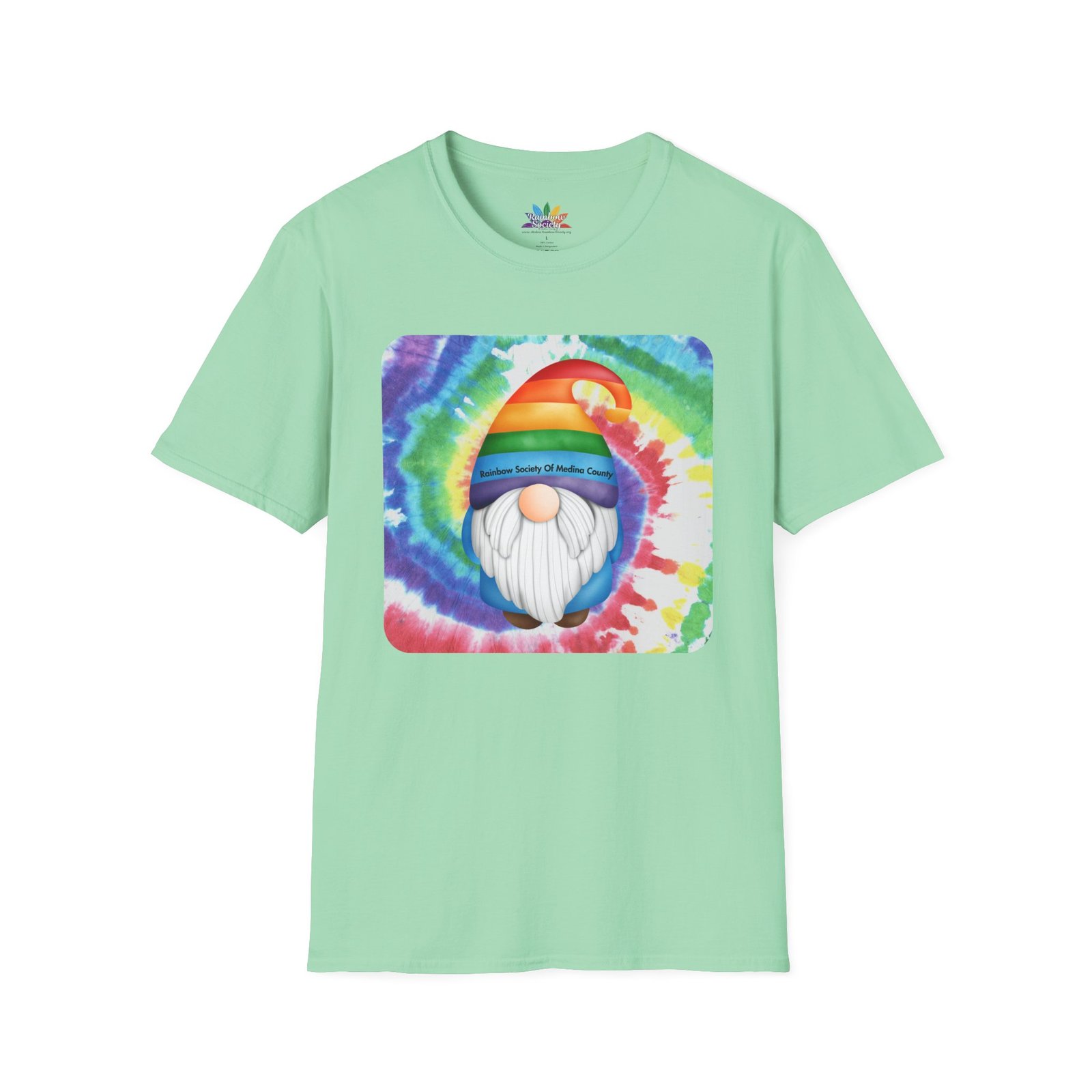 Rainbow Gnome Support Tee - Unisex - Image 5