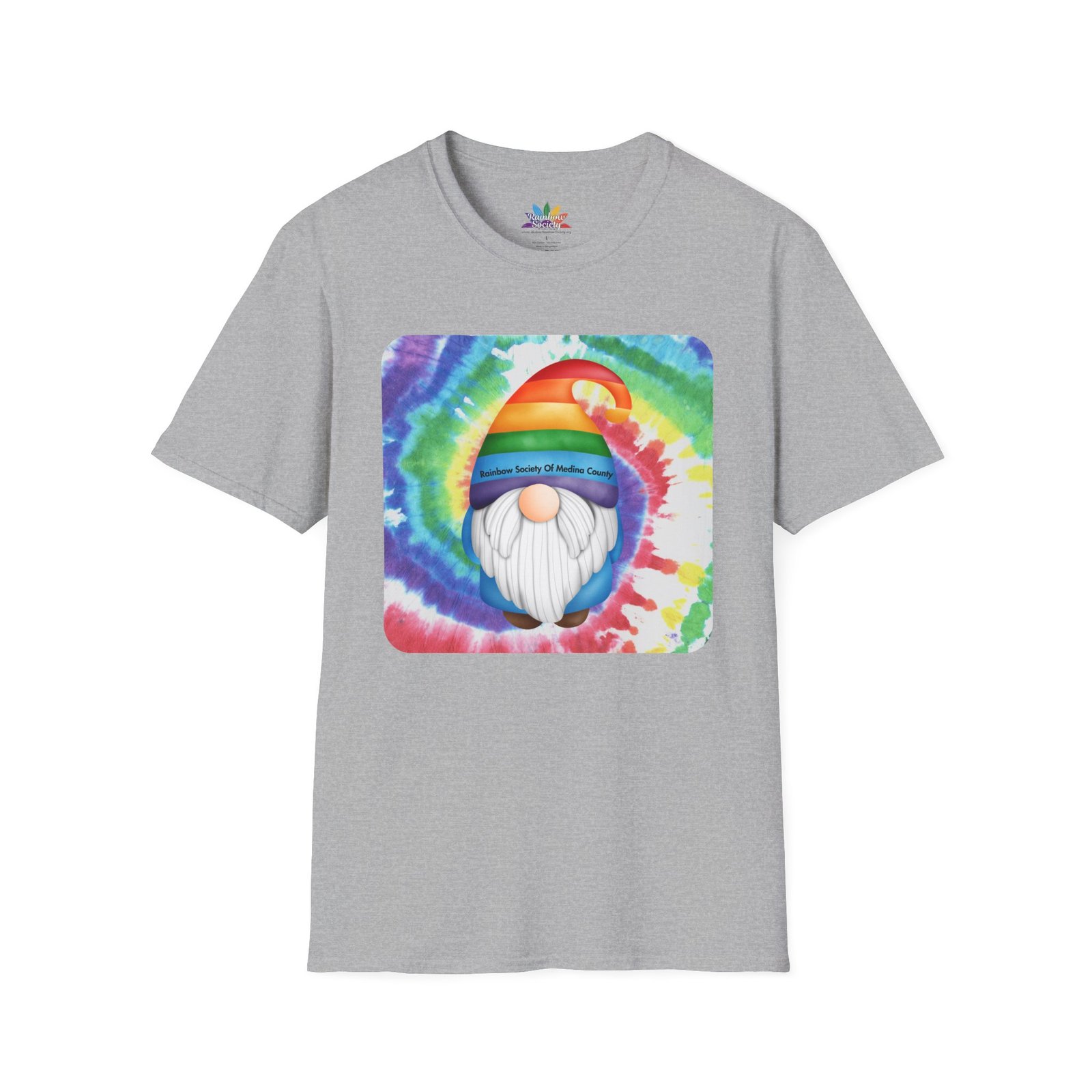 Rainbow Gnome Support Tee - Unisex - Image 3