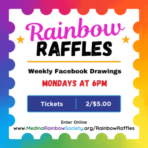 2 Weekly Rainbow Raffle Ticket